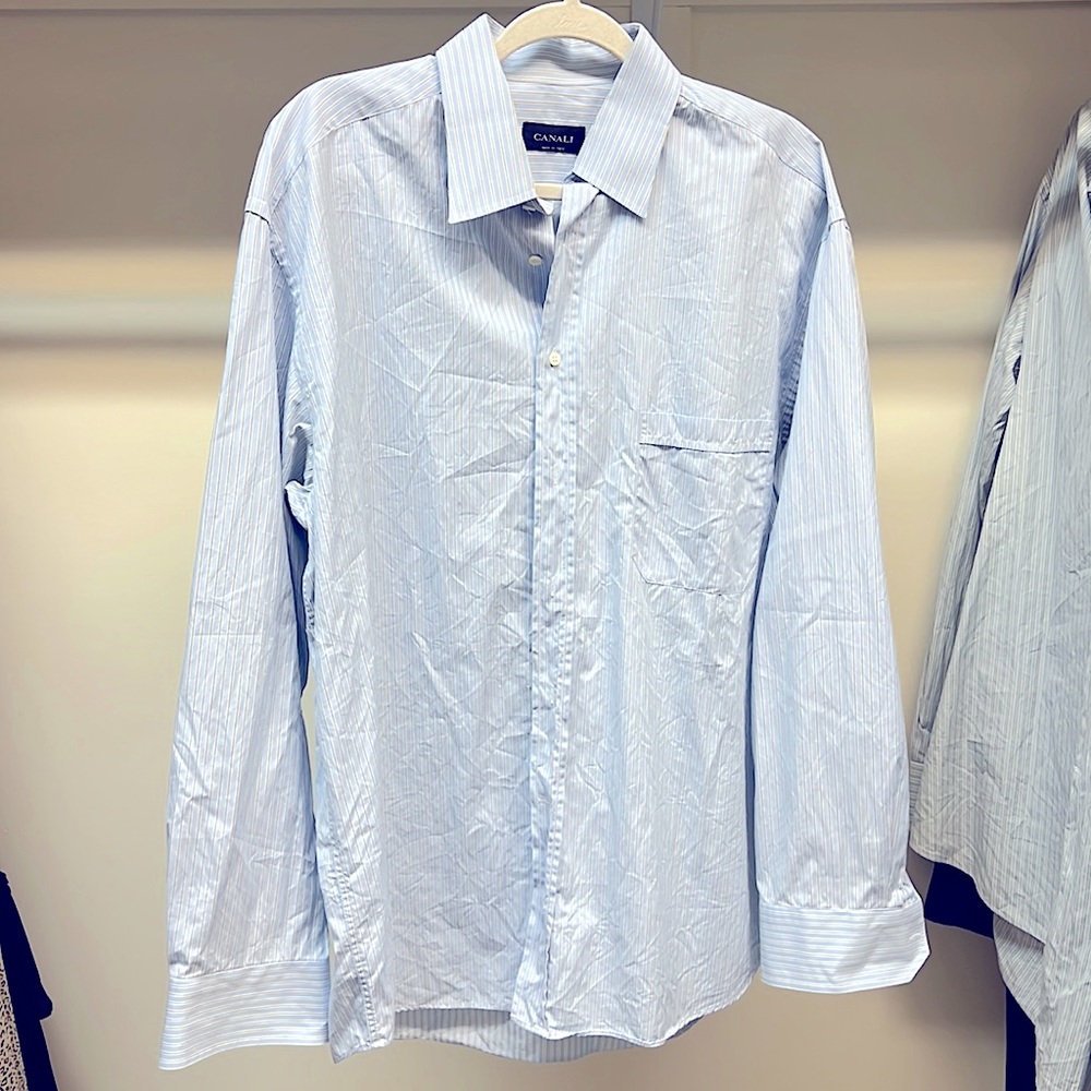 Men’s Canali button down long sleeve collard shirt